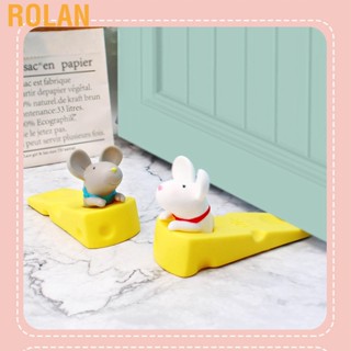 Rolan Cute Animal Door Stoper Punch Free Silent Prevent Slipping Funny Decorative Stopper for Home Office