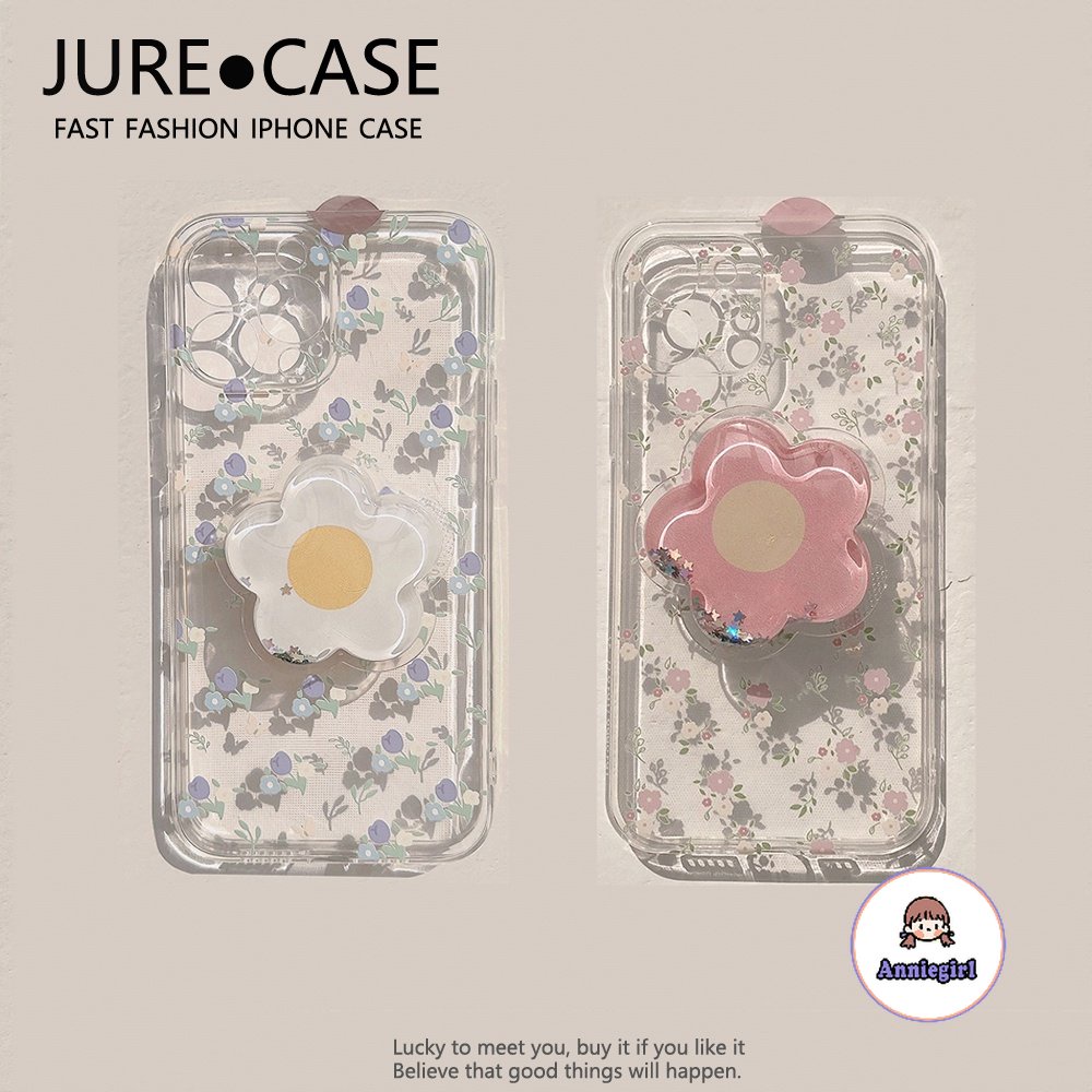 เคสไอโฟน ไอโฟน 11 16 ดอกไม้ฤดูใบไม้ผลิ ดอกไม้ ที่จับโทรศัพท์ สําหรับ IPhone 15 14 12 13 Pro Max 16Plus ใส กันกระแทก กันฝุ่น