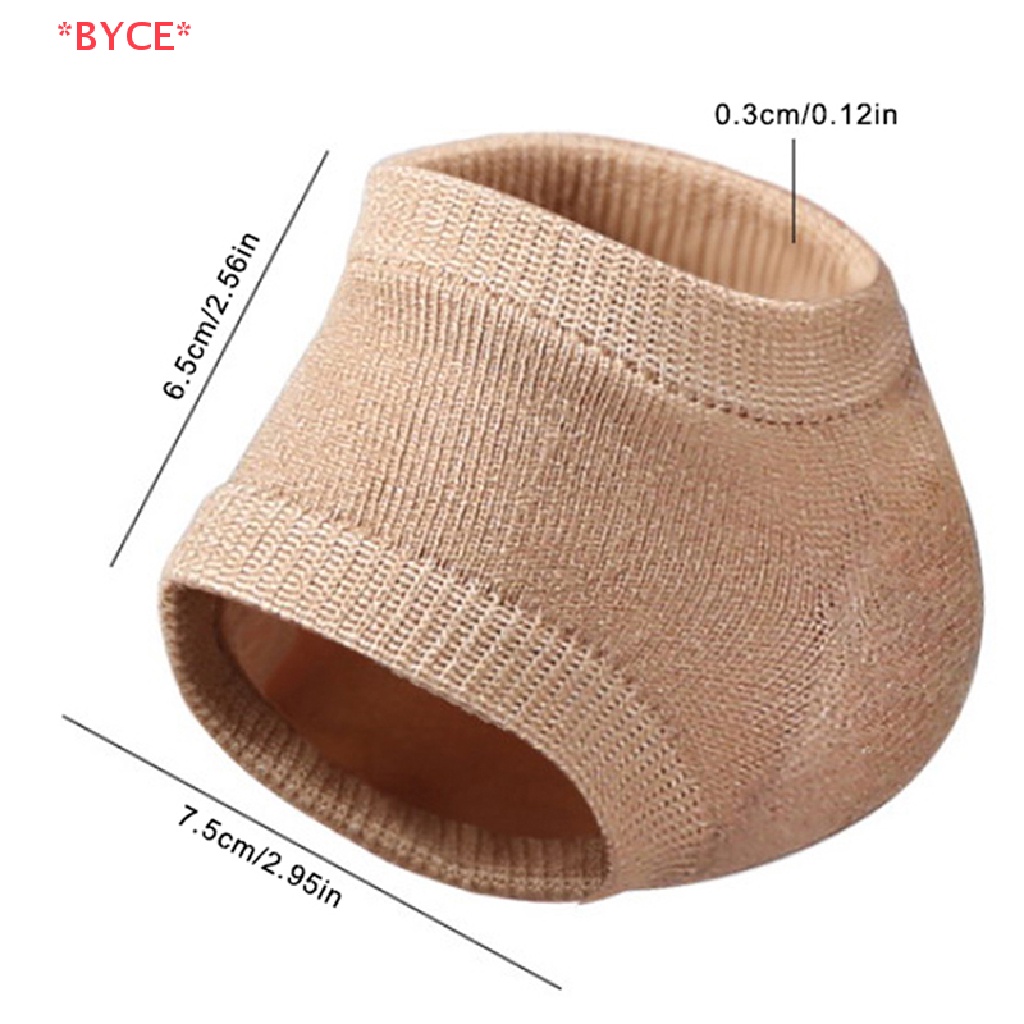 Byce> เจลซิลิโคน ป้องกันส้นเท้า แผ่นรองส้นเท้า ถ้วยรองฝ่าเท้า ซัพพอร์ต ดูแลผิว เบาะซ่อม ถุงเท้าครึ่งหลา ใหม่ - รูปที่ 6
