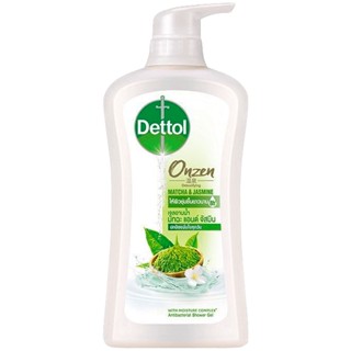 LeeMart เจลอาบน้ำ เดทตอล Dettol 450ML สบู่เหลว ชำระผิวกาย เดตตอล ออนเซ็น มัทฉะ แอนด์ จัสมิน ขนาด 450 มล.