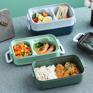 Portable Lunch Box Student School Separate Bento Box Tableware  Microwave Oven Heating Food Container  Breakfast Storage