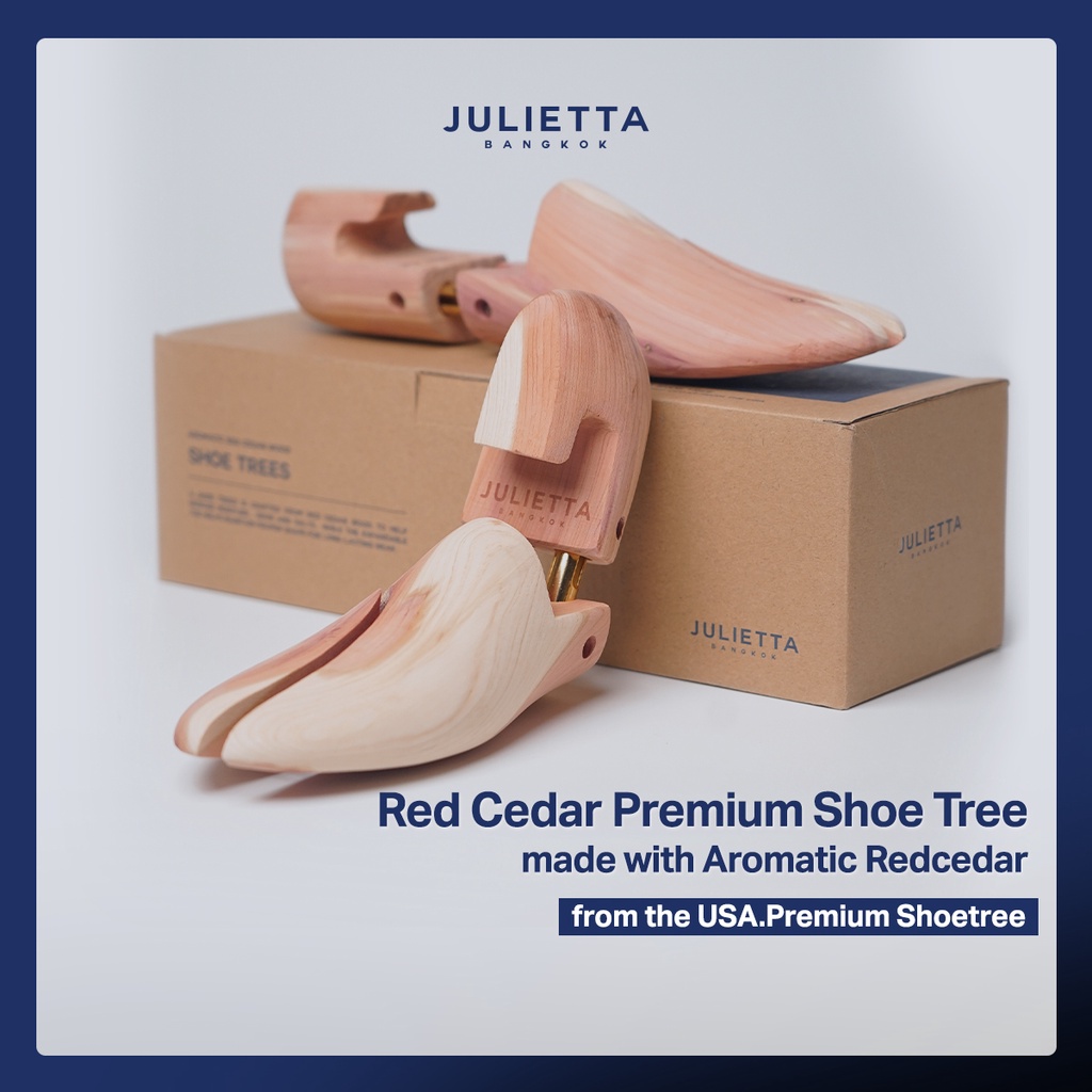 JULIETTA - ดันทรงรองเท้า Red Cedar Premium Shoe Tree made with Aromatic Redcedar from the USA.