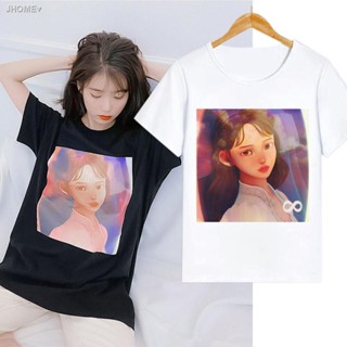 #brandedph♤☒IU เสื้อผ้าต่อพ่วง Li Zhien สไตล์เดียวกันแขนสั้นเสื้อยืดหญิง iu อัลบั้มเดี่ยวควรช่วยแฟน ๆ เล่นเสื้อผ้าฤดูร้อ