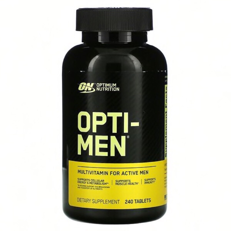 🇺🇸 (240 tablets)Optimum Nutrition Opti-Men,Vitamin C,Zinc and Vitamin D, E, B12 for Immune Support M