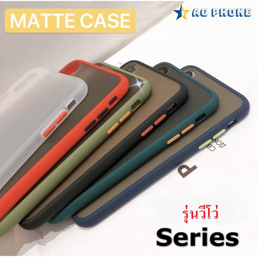 เคสขอบสี เคส Vivo Y15s Y33s Y21 Y3s V21 Y11 Y12 Y17 Y15 Y30 Y50 Y91 Y91c Y93 Y95 V19 เคสวีโว่ เคสกันกระแทก เคสโทรศัพท์
