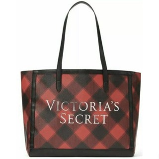 กระเป๋า Victorias Secret Limited Edition Checkered Tote Bag ของแท้ ช้อปไทย