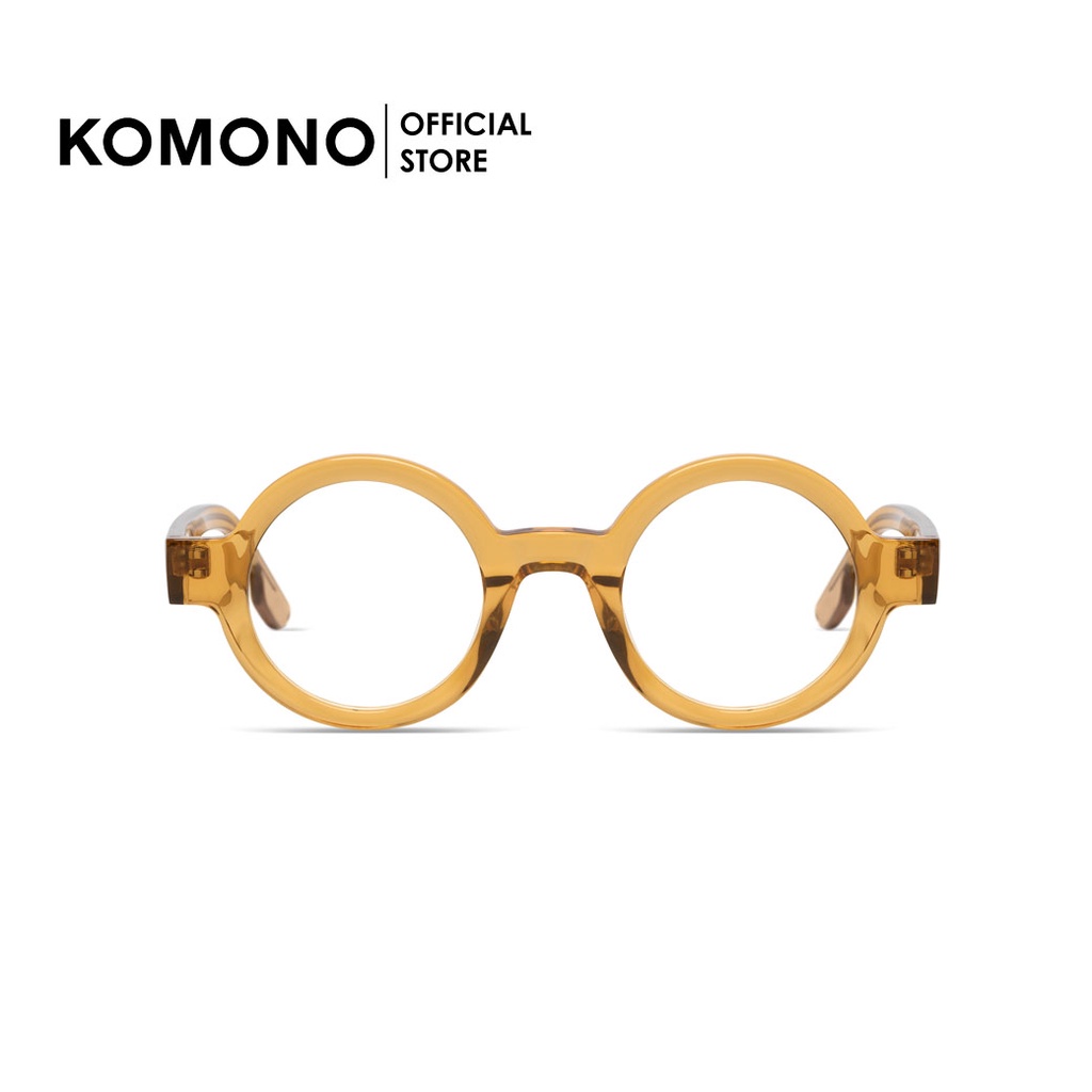 KOMONO Adrian Sepia กรอบแว่นตา ทรงกลม สีเหลือง