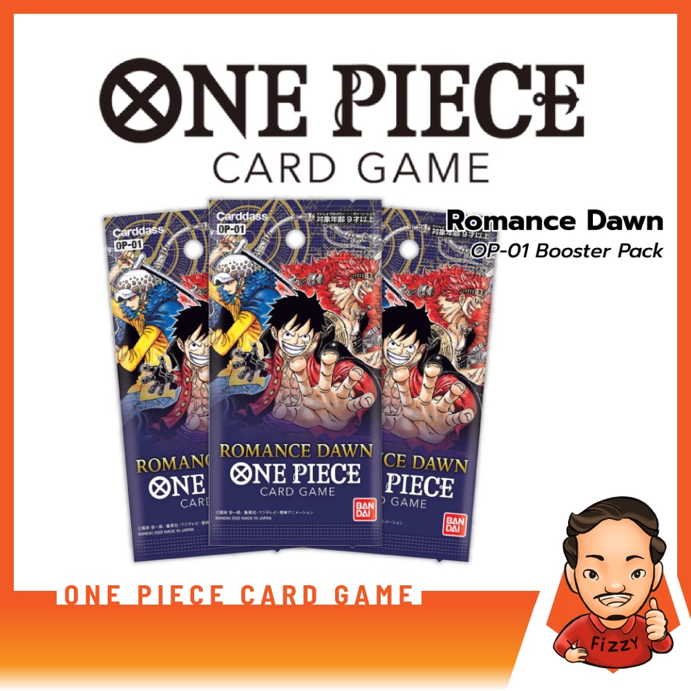 [FIZZY] One Piece Card Game: OP-01 "Romance Dawn" Booster Pack [วันพีช การ์ดเกม]