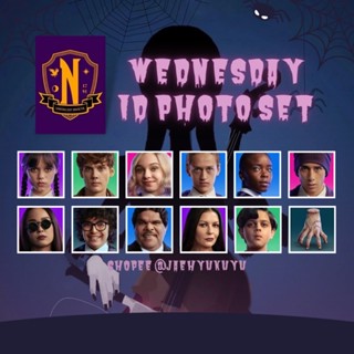 [ใหม่] โฟโต้การ์ด Netflix Nevermore Academy Jenna Ortega PC สําหรับวันพุธ