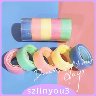 [Szlinyou3] ม้วนเทปกาว สีแคนดี้ สําหรับตกแต่งปาร์ตี้เด็ก 5 ชิ้น