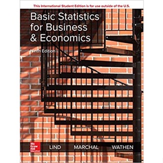 (ลดราคาพิเศษ) 9781260287851 BASIC STATISTICS FOR BUSINESS AND ECONOMICS Author : DOUGLAS A. LIND