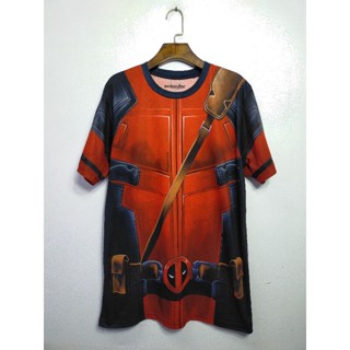 เสื้อยืด มือสอง ลายการ์ตูน Marvel Deadpool อก 40 ยาว 29