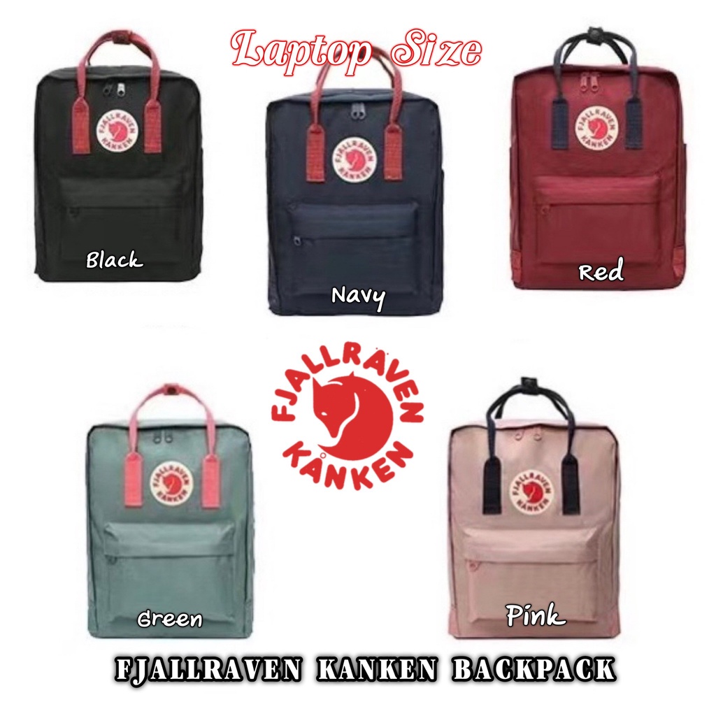 กระเป๋าสะพาย กระเป๋าเป้ในโน็ตบุ้คได้  พร้อมกล่อง Fjallraven Kanken backpack รุ่น Laptop