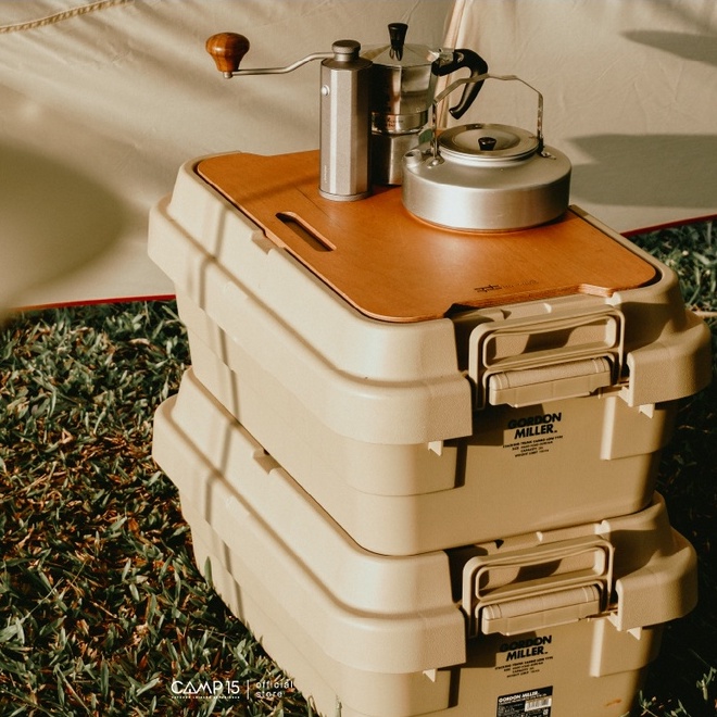 CAMP15 :  Morgen wood board  / ท๊อปไม้ สำหรับวางบนกล่อง GORDON MILLER, - Trusco Box