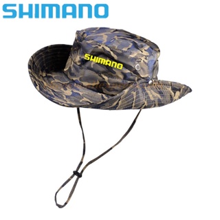 SHIMANO หมวกปีกกว้าง ป้องกันแดด ลายพราง สามารถปรับได้ แฟชั่นฤดูร้อน สําหรับผู้ชาย 2021