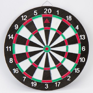 กระดานปาเป้า ขนาดมาตรฐาน 17 นิ้ว ปาเป้า เกมปาเป้า DART BOARD แบบหนา บอร์ดปาเป้า ปาได้ทั้ง 2 หน้า พร้อมลูกดอก 6 ลูก T0644