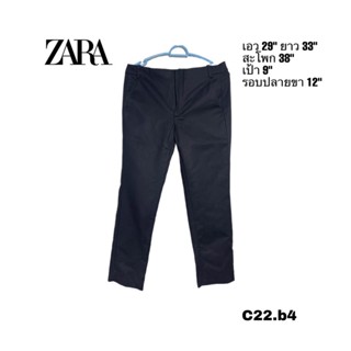 กางเกงห้าส่วน ZARA ป้ายครบ ซิบหน้าผ้าดี เอวไม่สูง เอว 29 สะโพก 35-38” C22.b4