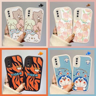 เคส VIVO Y12S เคส Y20 เคส Y12A เคส Y20S เคส Y20SG กรณีโทรศัพท์มือถือซิลิโคนป้องกันหล่นลวดลายน่ารักหนังแกะขนาดเล็กติดผิว BB2