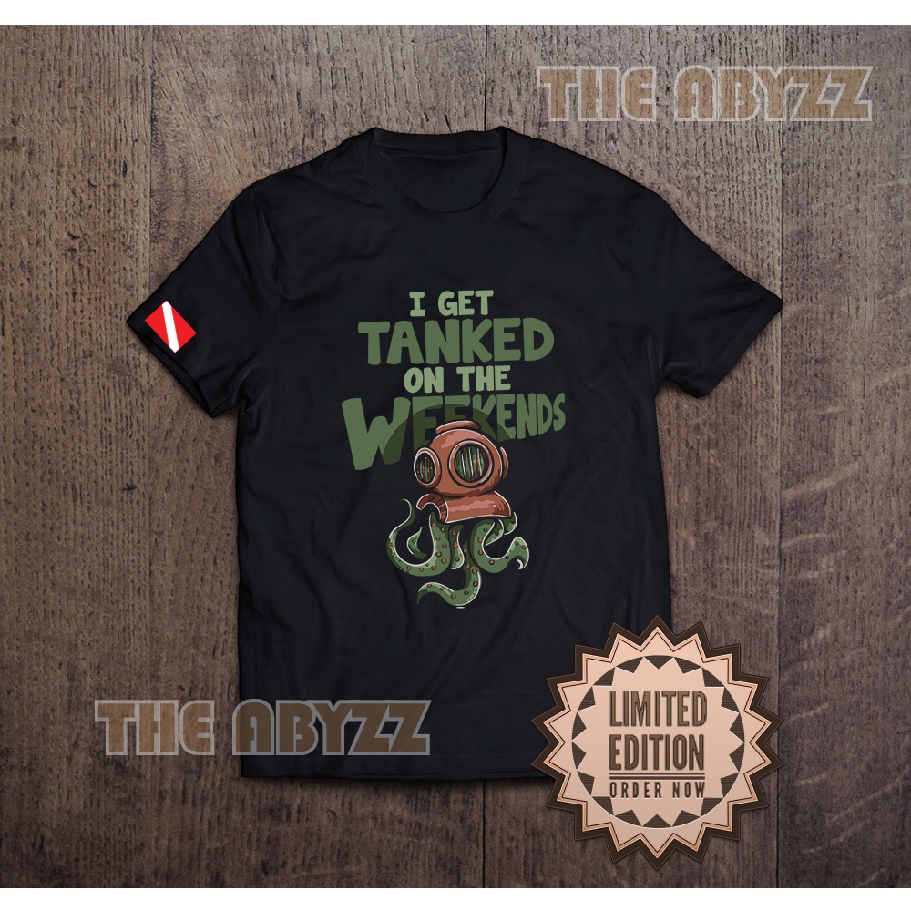 ดําน้ําเสื้อยืดสนุกไมโครไฟเบอร์ (แห้งเร็ว) พรีเมี่ยมผ้าฝ้ายเรกูเลเตอร์นักดําน้ําสวมใส่