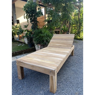 เตียงสปาไม้สัก ขนาด80*200สูง40cm มี 4 แบบให้เลือก เตียงชายหา…