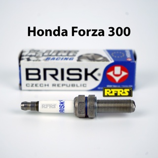 หัวเทียน BRISK X-Line 4 เขี้ยว แกนเงิน Honda Forza 300 Spark Plug (9X01ROC) รองรับทุกน้ำมัน Made in EU