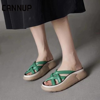 CANNUP รองเท้ารัดส้น รองเท้าแตะพื้นหนา slippers อ่อนนุ่ม สะดวกสบาย X0101831