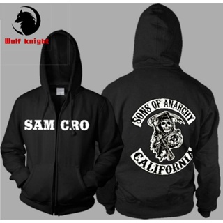 Jxlq เสื้อยืดมีฮู้ด ลดอายุ ลาย Sons Of Anarchy Soa Outdoor Sw พลัสไซซ์ ของขวัญวันเกิด สําหรับผู้ชาย YQ