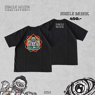 T-Shirt Oversize Zircle Muzik - Black