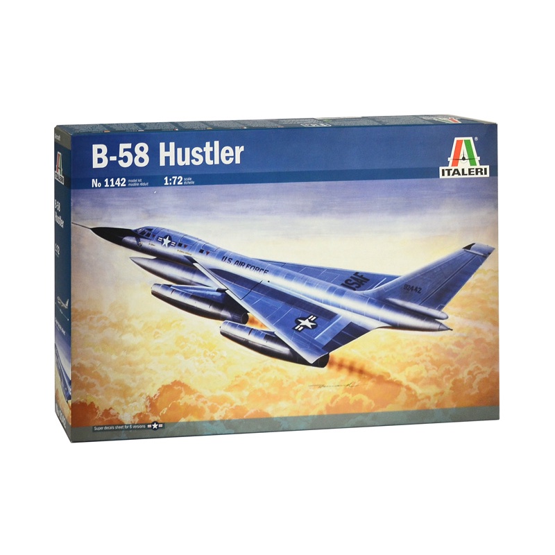 พลาสติก โมเดล ประกอบ ITALERI สเกล 1/72 B - 58 HUSTLER (1142)