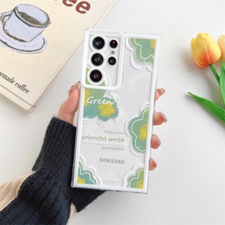 เคสโทรศัพท์มือถือแบบนิ่ม ใส ลายดอกไม้ สําหรับ Samsung S22 S10 S20 S21 Ultra Note 10 Plus 20 Ultra S20 S21 FE 5G