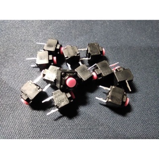(1ชิ้น) Mouse Microswitch Huano mute switch (Pink) สวิชเมาส์แบบเงียบ (10M)