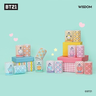 Bt21 OFFICIAL BT21 โรลม้วนผม ขนาดเล็ก 2 ชิ้น