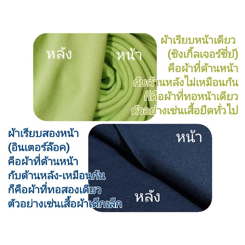 ผ้าเมตร รวมสี ผ้ายืดเรียบ เนื้อตัดเสื้อ คอตตอน32, คอตตอนอินเตอร์ล๊อค, คอตตอนสลาฟ, คอตตอนผสม - รูปที่ 2