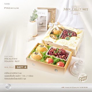 กล่องของขวัญผลไม้รวมพรีเมี่ยม Mix fruit set 4