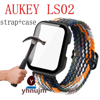 เคส Aukey LS02 เคสนาฬิกาข้อมือ PC ไนล่อน แบบนิ่ม ป้องกันหน้าจอ สําหรับ Haylou LS02 Smart Watch