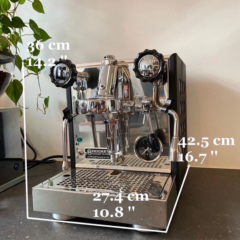 Espresso Machine เครื่องชงกาแฟ Rocket Appartamento ผ่อนผ่านบัตร 10เดือน 0%