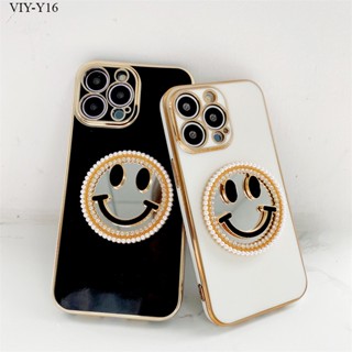 【ฟรี ที่วางโทรศัพท์】VIVO Y35 Y22 Y22S Y16 เคสวีโว่ สำหรับ Soft TPU Clear Case การ์ตูน Cartoon Smiley เคส เคสโทรศัพท์ เคสมือถือ เคสนิ่ม Big Wave Shockproof Cover