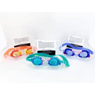 NA Dreams แว่นตาว่ายน้ำ สำหรับเด็ก 3 ขวบขึ้นไป กันฝ้า กันUV พร้อมกล่องใส่ แว่นตา Swimming Goggle