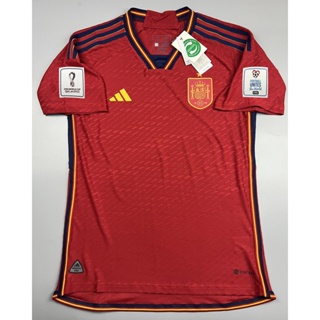 เสื้อบอล เพลเย่อ ทีมชาติ สเปน เหย้า 2022 Player Spain Home อาร์ม ฟุตบอลโลก World Cup 2022 ผ้าทอเกรดดีที่สุด