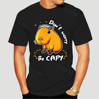 คาปิบาร่า เสื้อยืด oversize เสื้อยืด Homme ฤดูร้อนผู้ชายเสื้อยืด Capybara เสื้อ รักเสื้อยืดผ้าฝ้ายแบรนด์เสื้อยืดผู้ชาย