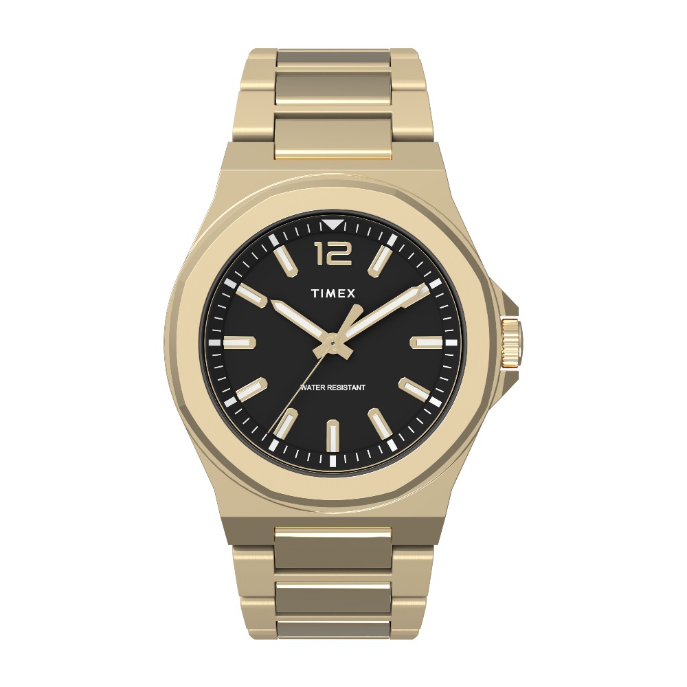 Timex TW2V02100 Essex Avenue  Gold Tone นาฬิกาข้อมือผู้ชาย หน้าปัด 40 มม.