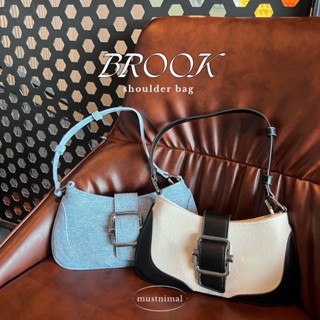 (พร้อมส่งทุกสี) MUSTNIMAL | Brook bag กระเป๋าสะพายไหล่ กระเป๋าสะพายข้าง y2k carlyn กระเป๋าสไตล์เกาหลี osoi