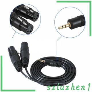 สายสัญญาณเสียง Trs Male To Dual Xlr Female 3 . 5 มม .