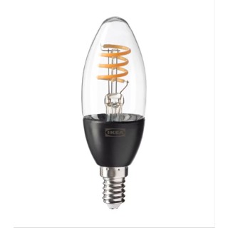 IKEA TRÅDFRI ทรวดฟรีหลอดไฟ LED E14 250 ลูเมน, อัจฉริยะ ไร้สาย หรี่ไฟได้/สีวอร์มไวท์ หลอดจำปา