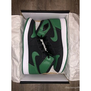 Air Jordan 1 Retro High OG Pine Green 2.0 AJ1 รองเท้าบาสเก็ตบอล 555088-030 Suos