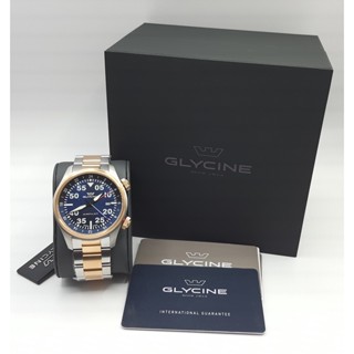 นาฬิกา GLYCINE MENS GL0349 AIRPILOT GMT 44 MM QUARTZ พร้อมกล่อง (ใหม่)