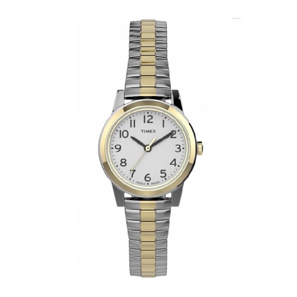 Timex TWG027800 Essex Ave นาฬิกาข้อมือผู้หญิง Two-Tone Box set !!แถมฟรี สายหนัง หน้าปัด 26 มม.