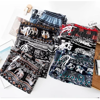 98-พร้อมส่งจากไทย กางเกงช้างขาปล่อย ผ้าดีผ้าเบาใส่สบายใส่แล้วขาไม่เต่อ​