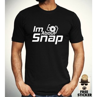 Mowei7 เสื้อยืด ผ้าฝ้าย 100% พิมพ์ลาย Im About Snap Photographer พลัสไซซ์ สําหรับผู้ชาย