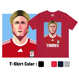 PSMเสื้อลายนักฟุตบอล เสื้อยืดลาย F.TORRES มี 5 สี ให้เลือก เนื้อผ้าพรีเมี่ยม สีไม่ตก ไม่ลอก ไม่ย้วย